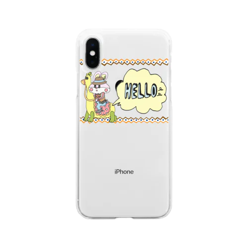 ラクダあんどウサカウボイ Soft Clear Smartphone Case