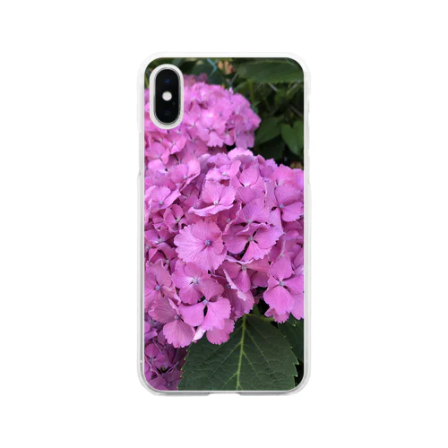 Hydrangea Soft Clear Smartphone Case