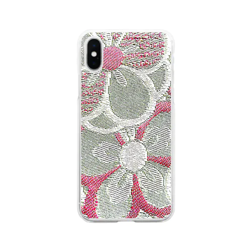 和柄～緑花～ Soft Clear Smartphone Case