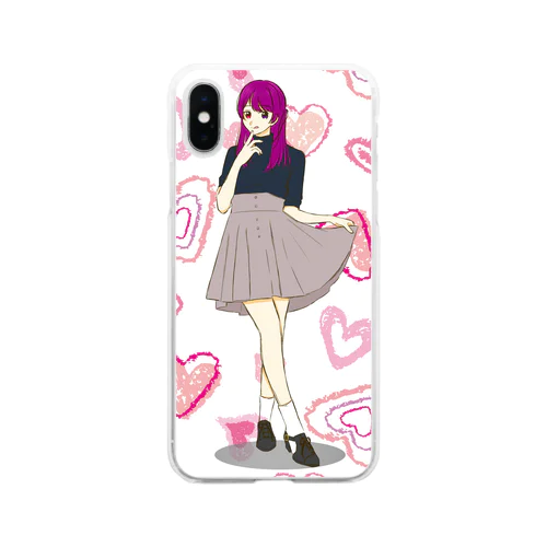 キュート女子 Soft Clear Smartphone Case