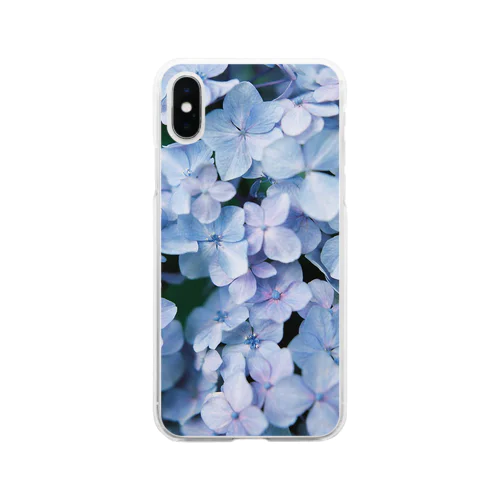 紫陽花 Soft Clear Smartphone Case