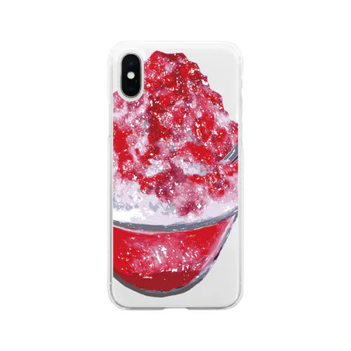 かき氷 Soft Clear Smartphone Case
