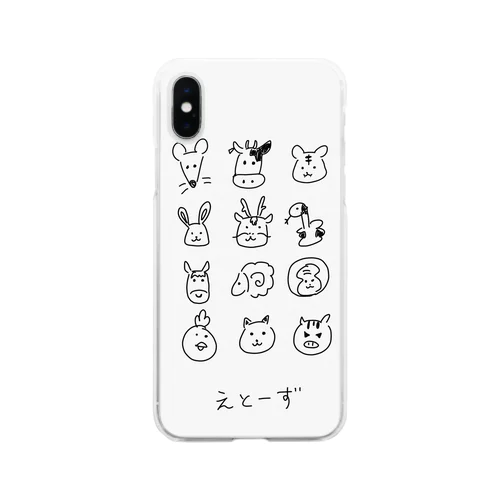 えとーずケース Soft Clear Smartphone Case