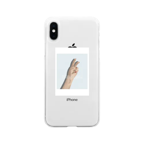 ピース Soft Clear Smartphone Case