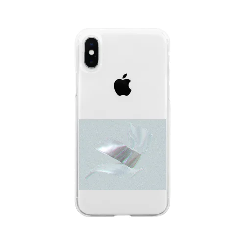 #おうちでゴミ0gプロジェクト（青） Soft Clear Smartphone Case