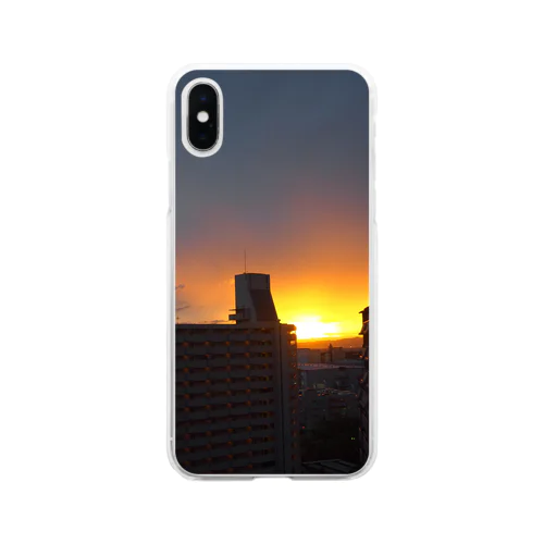 夕焼け Soft Clear Smartphone Case