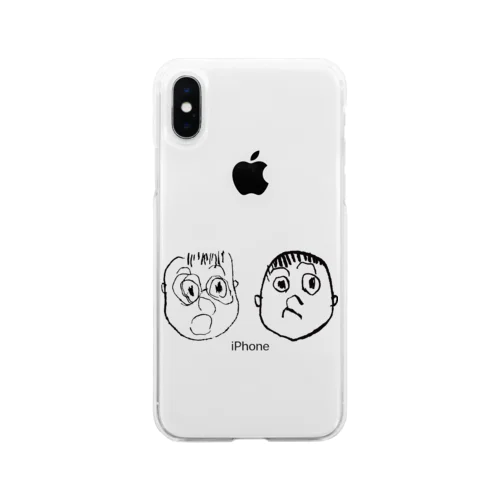 母ちゃんと父ちゃん Soft Clear Smartphone Case