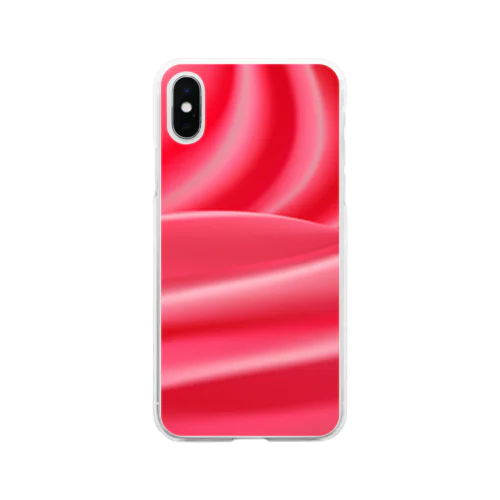 クリーミィー　ピンク2 Soft Clear Smartphone Case