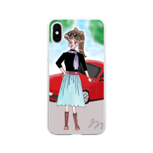 スポーツカー　気持ちいい！ Soft Clear Smartphone Case