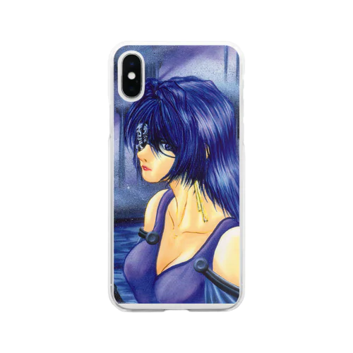 隻眼の女海賊 Soft Clear Smartphone Case