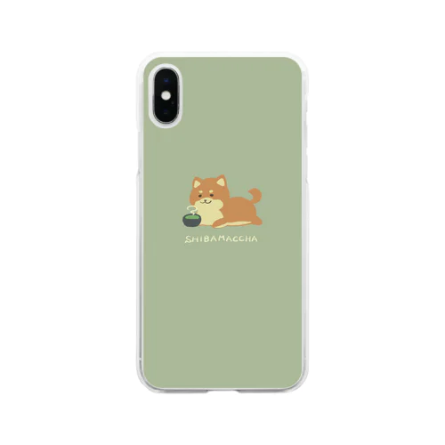 しば抹茶 Soft Clear Smartphone Case