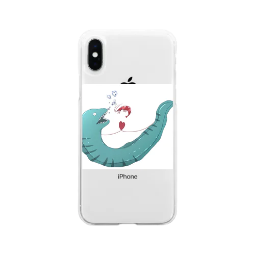 うつぼとえびちゃん Soft Clear Smartphone Case