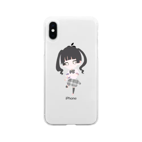 量産型ノメンヘラちゃん×× Soft Clear Smartphone Case