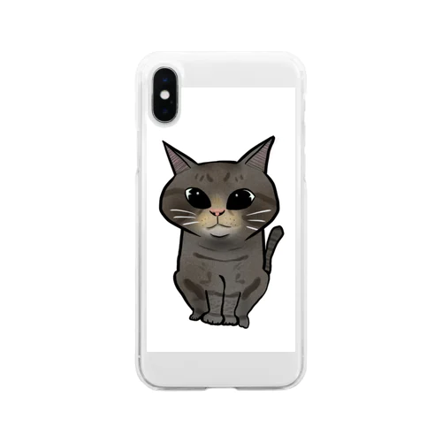 サバ猫 Soft Clear Smartphone Case