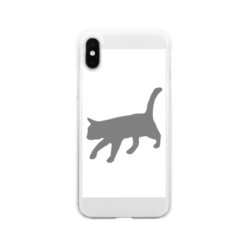 にゃんこ Soft Clear Smartphone Case