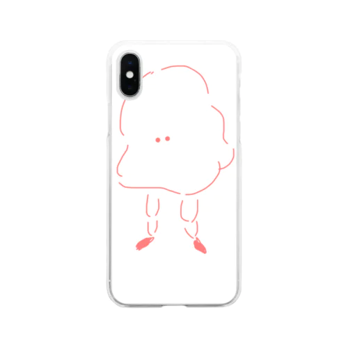 すこやかなふわお Soft Clear Smartphone Case