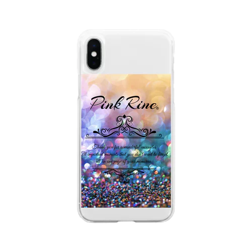 【Pink Rine】オリジナル Soft Clear Smartphone Case