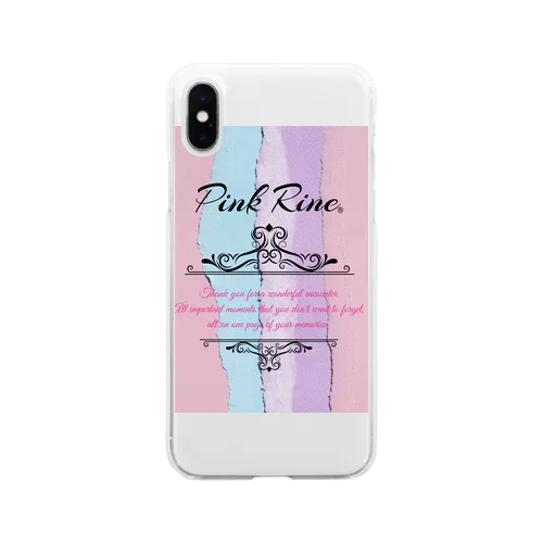 【Pink Rine】オリジナル Soft Clear Smartphone Case