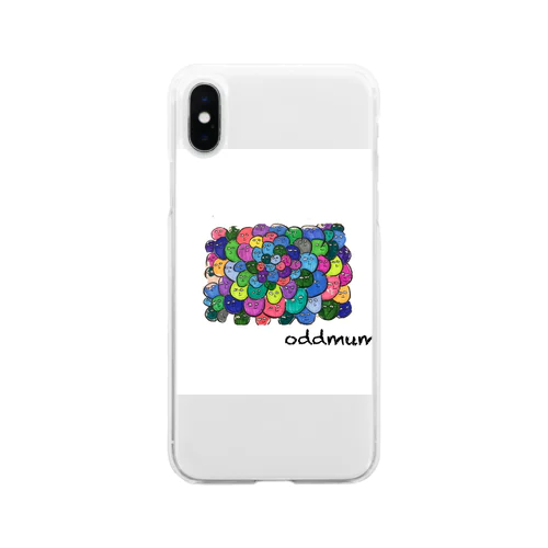oddmumのモコモコ Soft Clear Smartphone Case