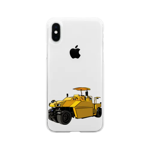 road roller Soft Clear Smartphone Case