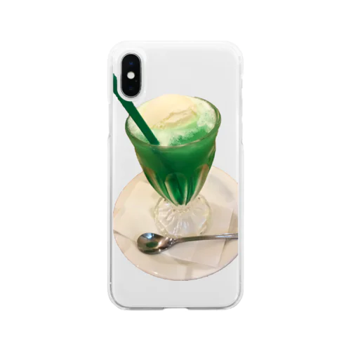 大好きクリームソーダ Soft Clear Smartphone Case