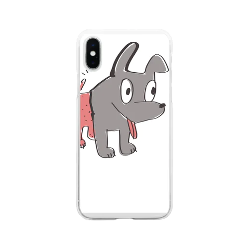 夏狩りの犬 Soft Clear Smartphone Case