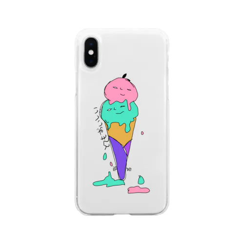 とてもおいしいアイス Soft Clear Smartphone Case