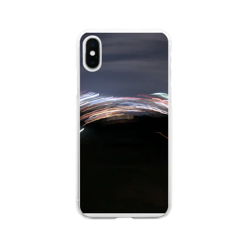 lighting rainbow Soft Clear Smartphone Case