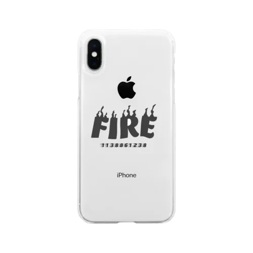 FIREロゴ ソフトクリアスマホケース