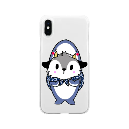 しゃーくあきんどくん Soft Clear Smartphone Case