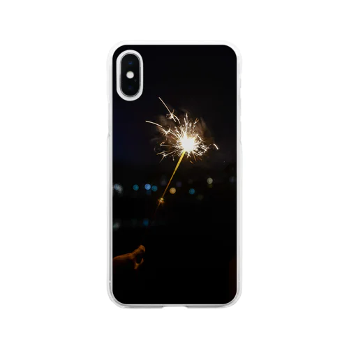 花火しよう？ Soft Clear Smartphone Case