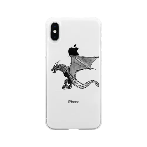 ドラゴン Soft Clear Smartphone Case