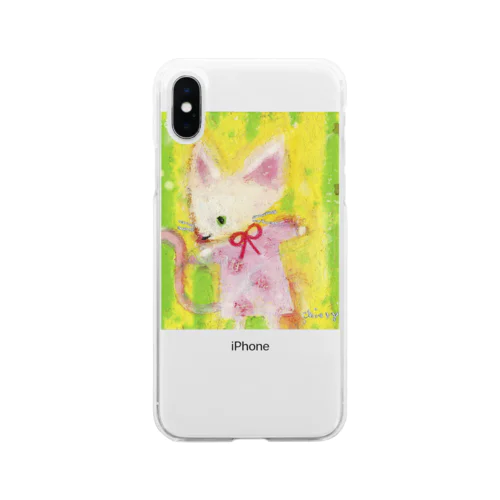 o-do-ruにゃんこ Soft Clear Smartphone Case