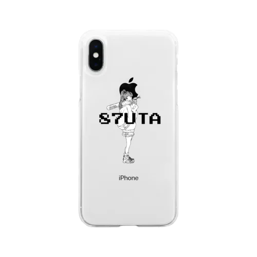 87uta 横向少女 Soft Clear Smartphone Case