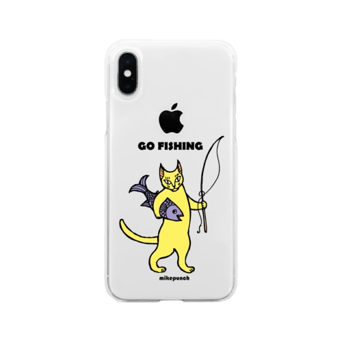 GO FISHING カラー Soft Clear Smartphone Case