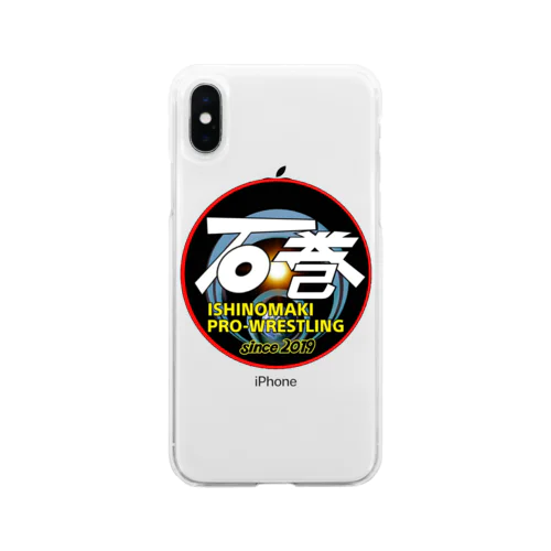 石巻プロレスロゴ Soft Clear Smartphone Case