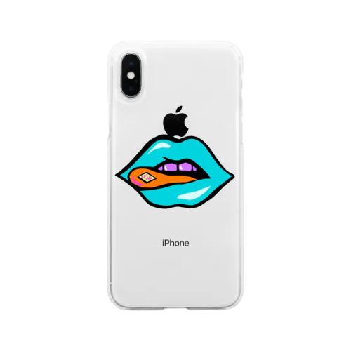 EAT ME♡　唇 LIP Soft Clear Smartphone Case