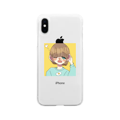 ねむいこ。 Soft Clear Smartphone Case