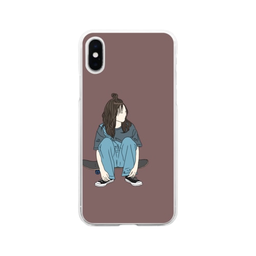 sk8er girl 3 Soft Clear Smartphone Case