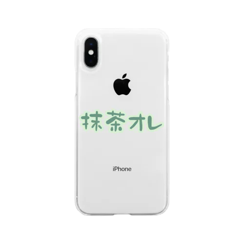 抹茶オレ Soft Clear Smartphone Case