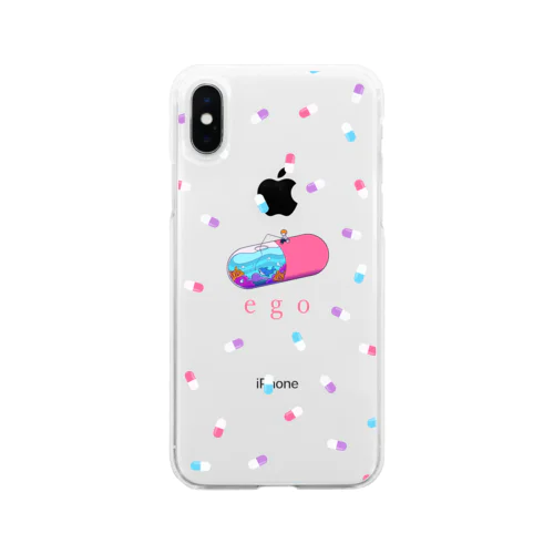 "ego"スマホケース【toku】 Soft Clear Smartphone Case