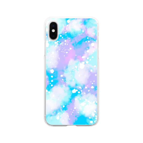 水玉もどき Soft Clear Smartphone Case