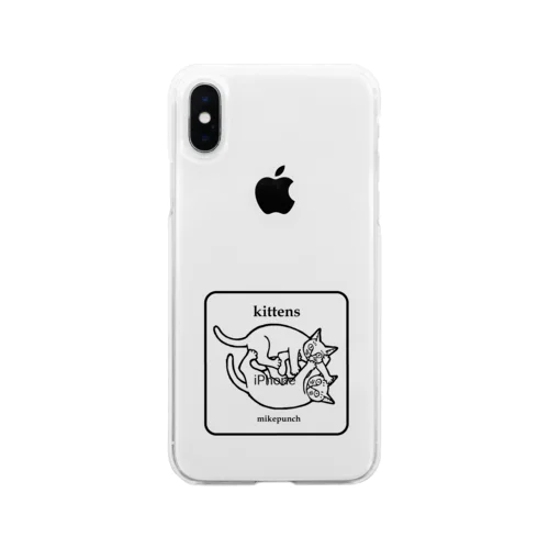 kittens あそぶ子猫さん Soft Clear Smartphone Case
