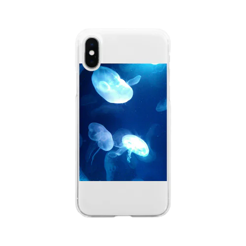 ゆらゆらクラゲ Soft Clear Smartphone Case