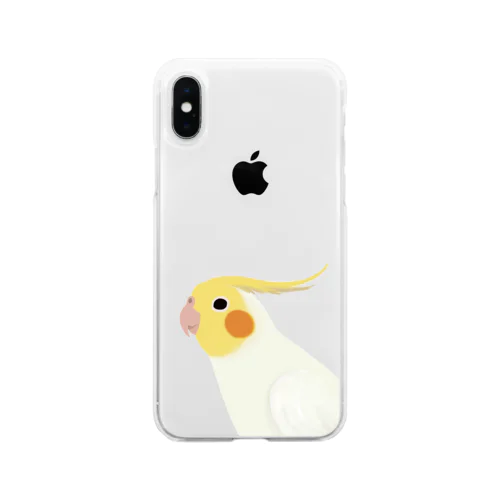 オカメインコ　ルチノーさん Soft Clear Smartphone Case