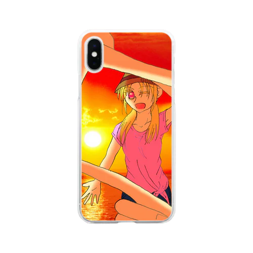 夏の思い出 Soft Clear Smartphone Case