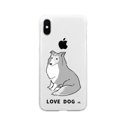 LOVE DOG:シェルティ ソフトクリアスマホケース