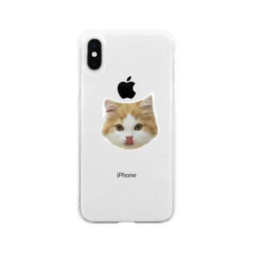 猫のはちみつ Soft Clear Smartphone Case