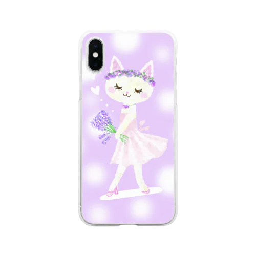 しろねこ姫 Soft Clear Smartphone Case