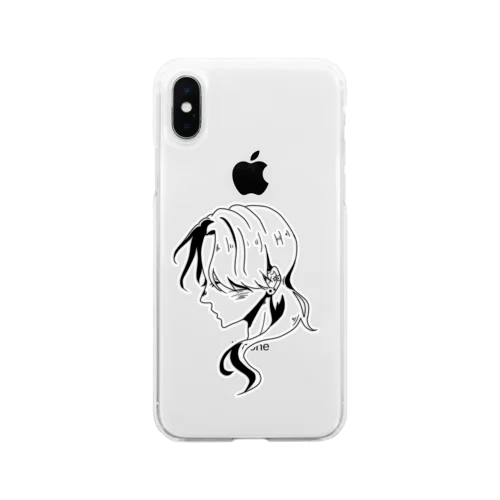 横顔 Soft Clear Smartphone Case